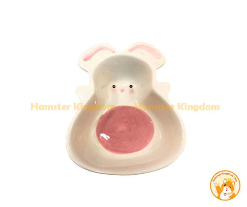 Chén ăn thỏ trắng trái lê - Chén ăn cho Hamster