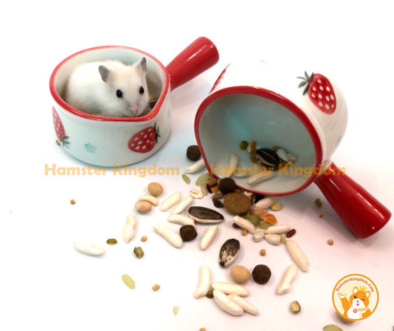 Chảo mini sứ - Chén ăn cho Hamster