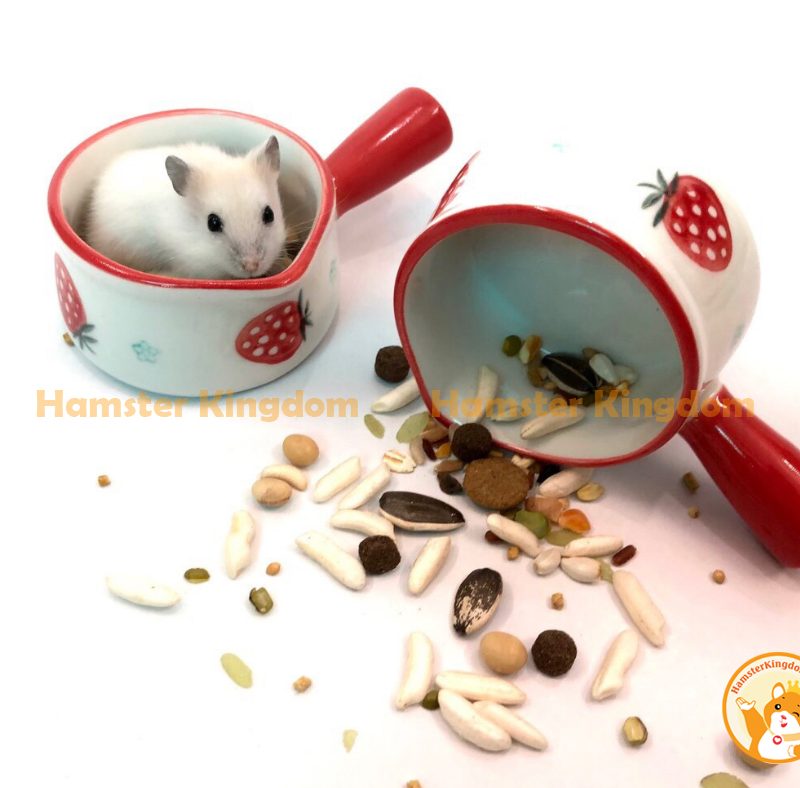 Chảo mini sứ - Chén ăn cho Hamster