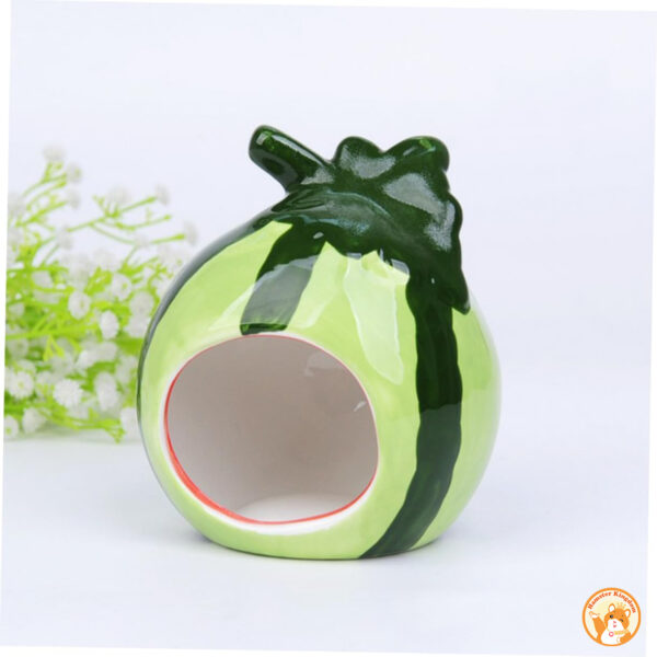 Nhà ngủ Dưa hấu sứ cho chuột hamster - Hình ảnh 4