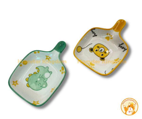 Chảo sứ vuông - Chén ăn cho Hamster - Hình ảnh 6