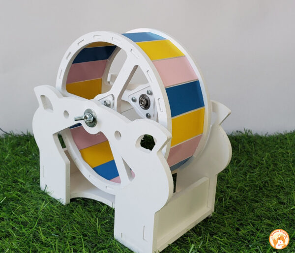 Wheel đế mèo form 18cm cho chuột hamster - Hình ảnh 2