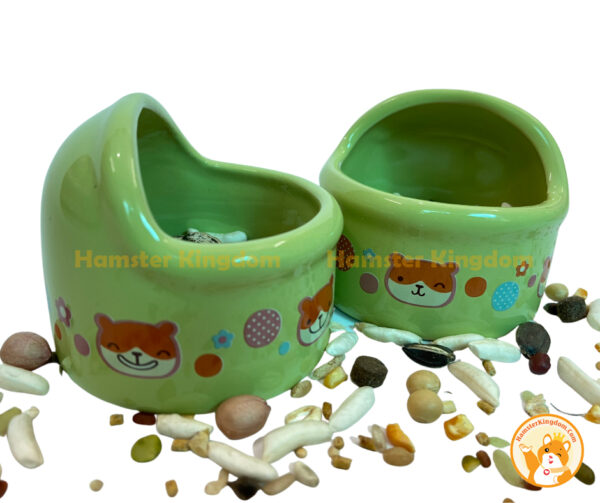 Chén feed me nhỏ sứ - Chén ăn cho Hamster - Hình ảnh 2