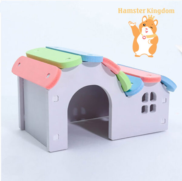 Nhà gỗ cầu vòng cho Hamster