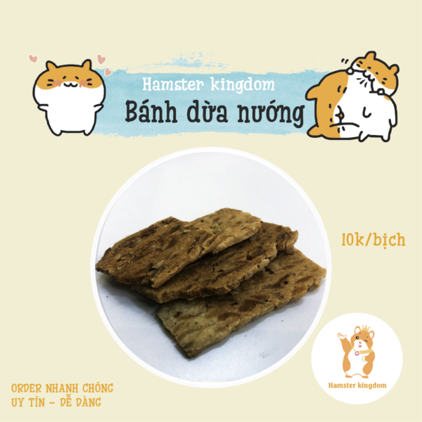 Bánh Dừa Nướng Cho Hamster