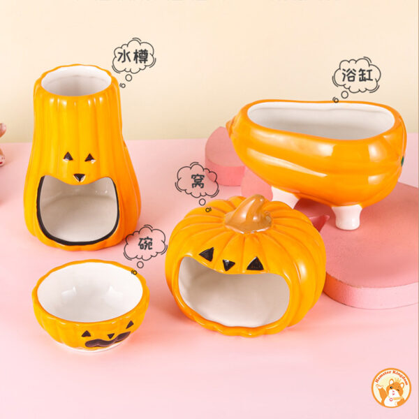 Bồn tắm Bí Ngô chuột hamster - Hình ảnh 3