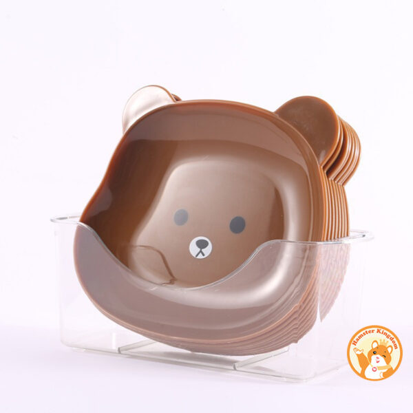 Chén ăn Gấu nhựa cho chuột  hamster.