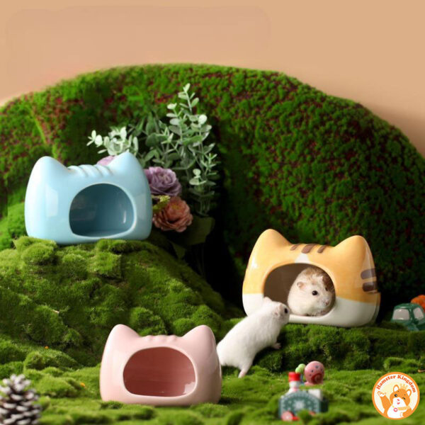 Nhà Ngủ Hamster Sứ Mèo