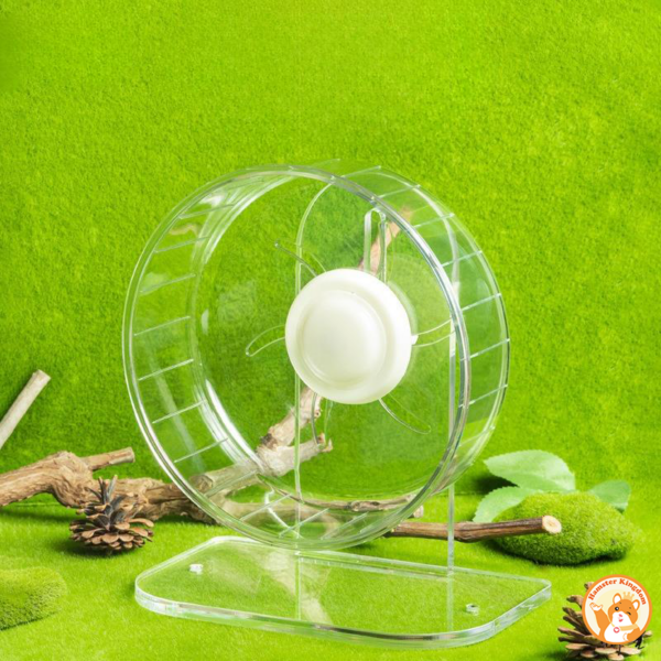 Wheel  mica Daisy 20cm trong suốt cho chuột hamster. - Hình ảnh 5