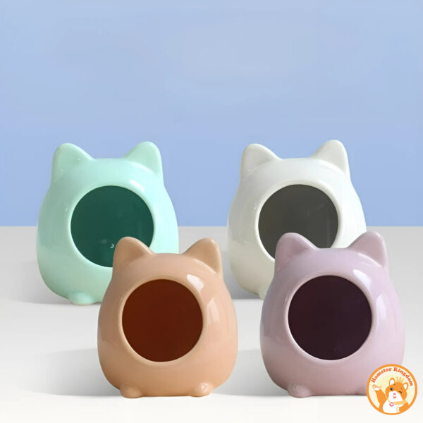 Nhà ngủ sứ gấu mini OIC cho chuột hamster - Hình ảnh 3