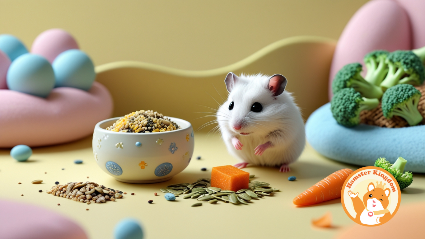 CHO HAMSTER LÀM QUEN VỚI THỨC ĂN MỚI