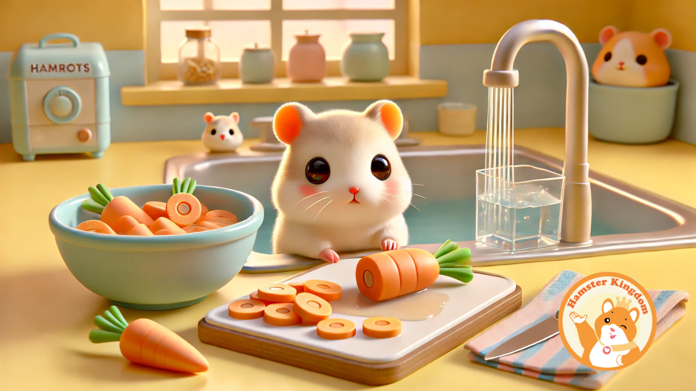 HAMSTER ĂN CÀ RỐT