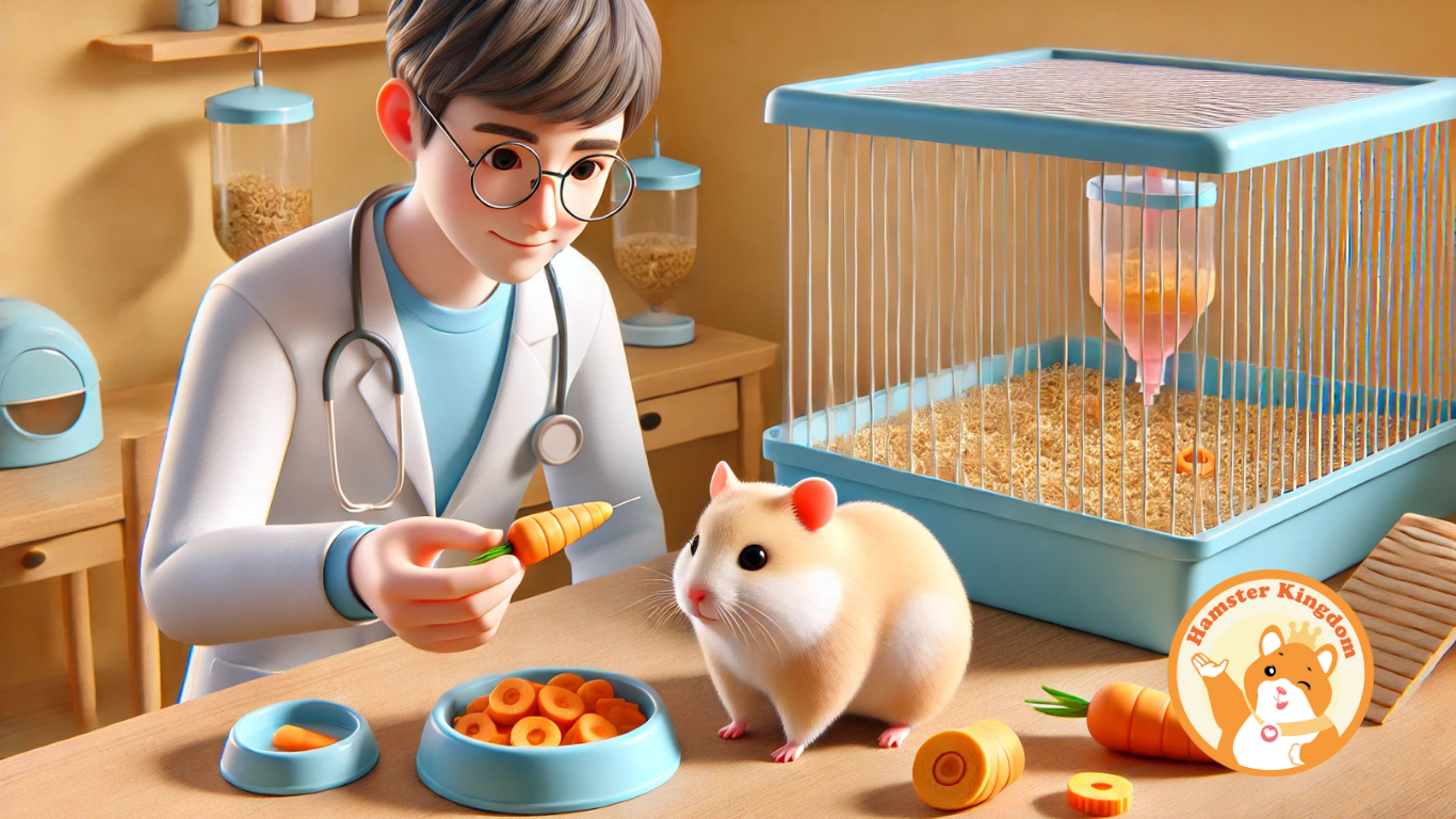 HAMSTER ĂN CÀ RỐT