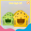 Nhà Ngủ Gỗ Màu Kiki Nhỏ / Lớn Hamster Kingdom