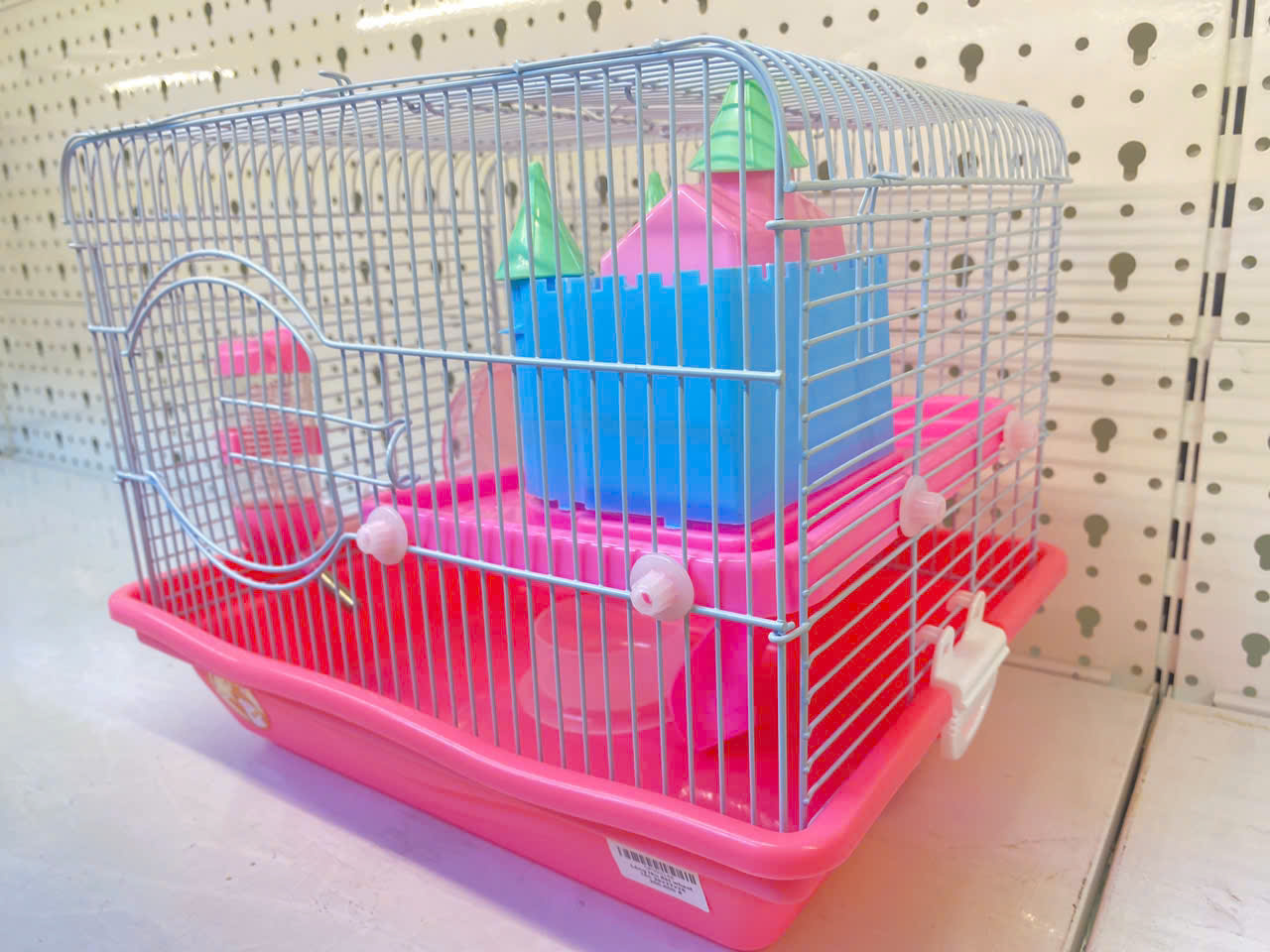 Lồng lâu đài wheel lớn 36x27x28 Hamster Kingdom - Ảnh 3