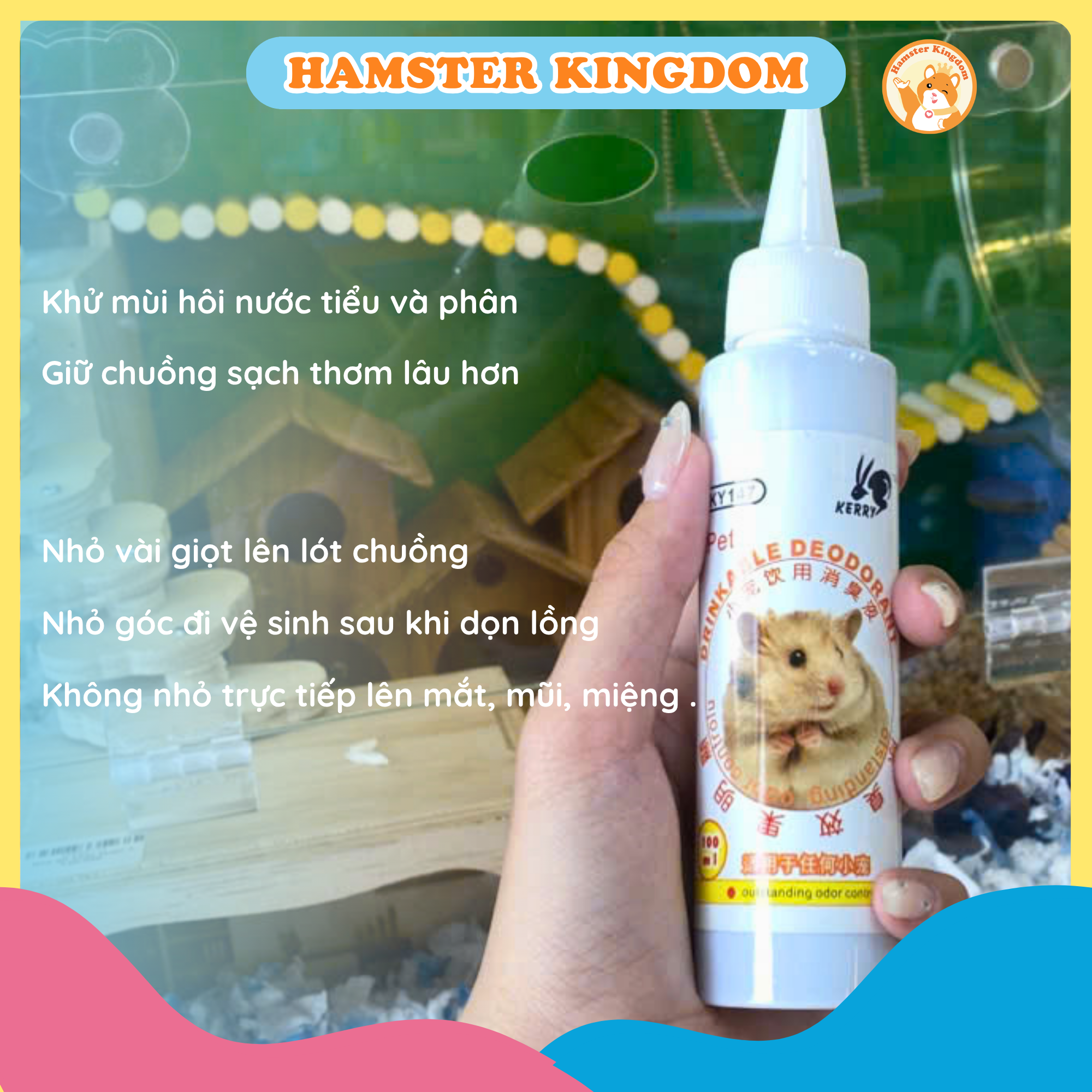 KHỬ MÙI NƯỚC TIỂU HAMSTER - HAMSTER KINGDOM - Ảnh 5