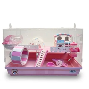 Lồng Big Size Full Mica 47x30x30 Hamster Kingdom