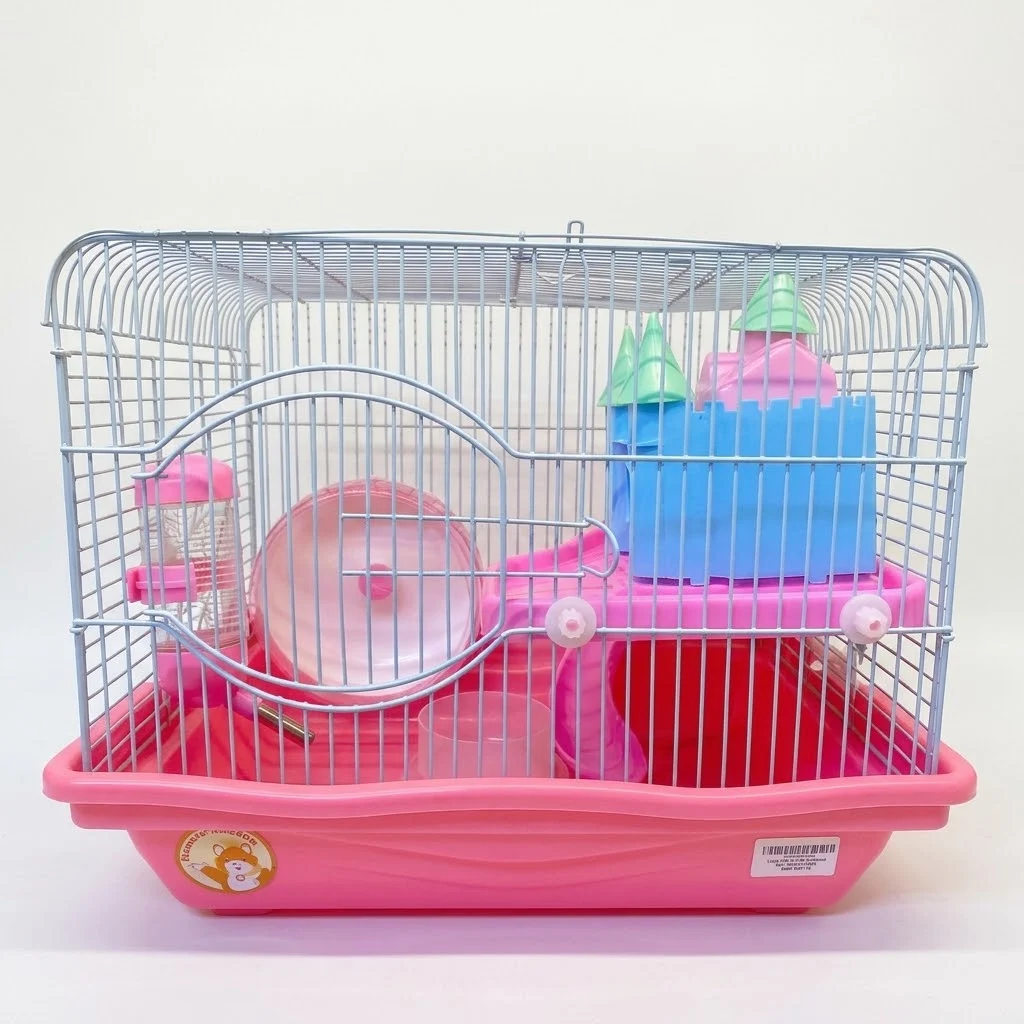 Lồng lâu đài wheel lớn 36x27x28 Hamster Kingdom