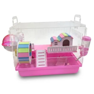 Lồng Mica Nhỏ Full Phụ Kiện + Nhà Tắm Hamster Kingdom